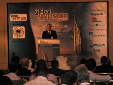 Dr. Bruce presenting his paper to the delegates in Dubai